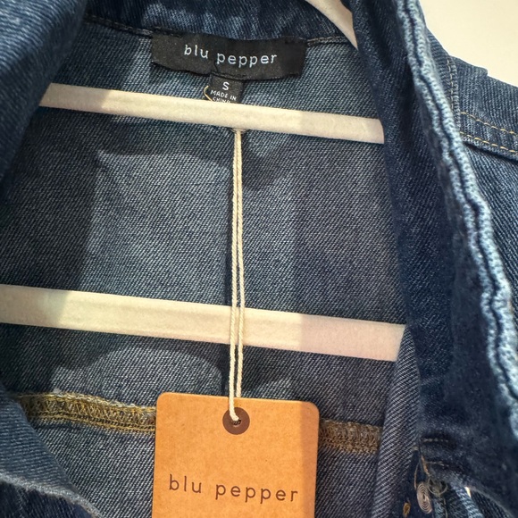 Blu Pepper Jean shirt dress size small - Picture 2 of 2